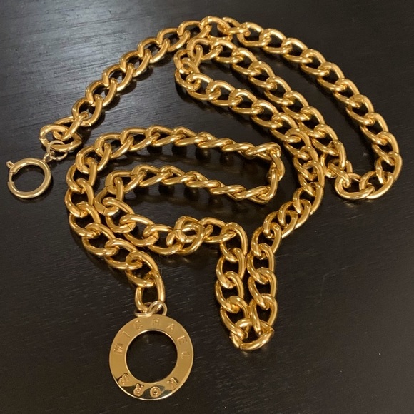 Michael Kors Gold Curb Chain Belt - Picture 2 of 9